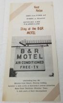 B&amp;R Motel Brochure 1967 Kentucky Lake Kaintuck Territory Frontier Town - £11.71 GBP