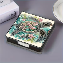1pc Sea Turtle Design Rhinestone Inlay Sticky Notes Diamond Jewel Art CO... - $327.26 MXN