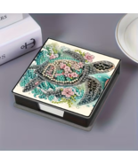 1pc Sea Turtle Design Rhinestone Inlay Sticky Notes Diamond Jewel Art COMPLETED - $17.81