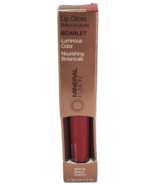 Mineral Fusion Lip Gloss Scarlet LUMINOUS COLOR Nourishing Botanicals 0.... - $6.90