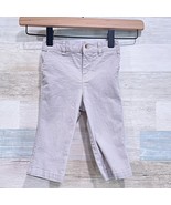 Ralph Lauren Flat Front Chino Pants Gray Cotton Casual Baby Boys 9 Month... - $9.89