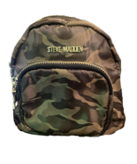 Steve Madden Women&#39;s 7&quot; x 8&quot; Mini Backpack Army Satin Green Adjustable S... - $34.65