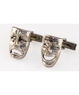 Argento Sterling Dramma Commedia E Tragedia Maschera Gemelli Splendido - $103.88