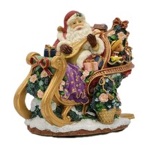 Fitz &amp; Floyd Santa with Sleigh Musical Jingle Bells Vintage 2002 Origina... - $839.40 MXN