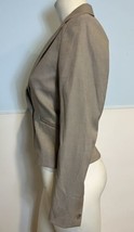 H &amp; M Tan One Button Lined Long Sleeve Blazer Size 4 - £12.69 GBP