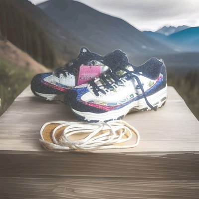 Skecher D&#39;LITES RUNWAY READY 11918 WBMT MultiColor Snake 2 Laces  Air Co... - $59.39
