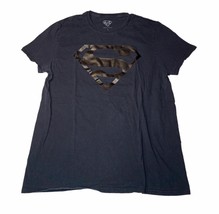 Superman Black Suit Symbol Shirt Size L - DC Comics Men Graphic Tee Large 2019 - £8.01 GBP
