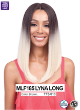 Midway Bobbi Boss MLF185 Lyna Long 5&quot; Deep Center Part Lace Front Synthetic Wig - £20.41 GBP+
