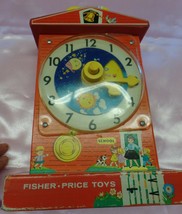 Fisher Price Musical Tick Tock Teaching Clock Music Japan Movement-Works 1962-68 - £213.88 GBP