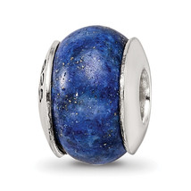 Silver Reflections Lapis Stone Bead QRS1734 - $39.80