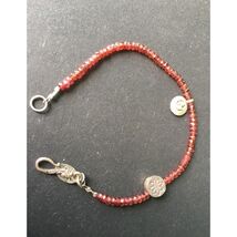 Satia Sterling Silver Garnet Charm Bracelet Sky - $52.71