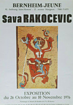 Sava Rakocevic - Original Poster Exhibition - Very Rare - Poster - 1976- Show... - £104.38 GBP
