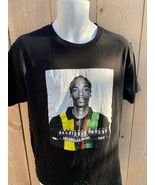 90s Legends Snoop Dogg T-Shirt  Medium  (BLACK) Mugshot Los Angeles Jail... - £15.52 GBP