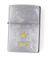 U.S. Army Engraved Digital Camo  Authentic Zippo Lighter Satin Chrome Fi... - £22.41 GBP