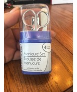 New Mini Manicure Set Nail Clipper Scissor Nail File Cuticle Pusher, Tra... - £11.59 GBP