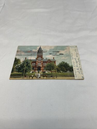 Vintage 1906 Knoxville Tennessee Courthouse Postcard Travel Souvenir KG JD - $9.89