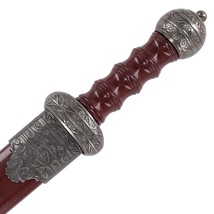 11.5" Roman Elite Etched Wave Pattern Gladius Pugio Dagger Sword with Scabbard  image 3