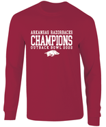 Arkansas Razorbacks 2022 Outback Bowl Champions Long Sleeve T-Shirt - $473.02 MXN+