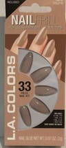 La Colors Lac 33pc Nail Frill   New In Package Natural Nude - £20.36 GBP