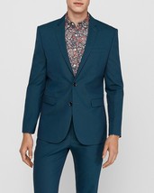 NEW with TAG - express clothing Slim Turquoise Cotton-Blend Suit Jacket 39 SHORT - £75.96 GBP