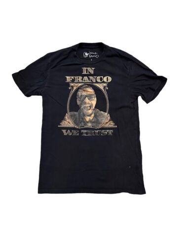 Primary image for James Franco "In Franco We Trust" Small Black T Shirt Limited Edition Graphic Te
