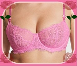 36D Pink Rose Wicked Dream Angels Uplift Push Up Wo Pad Victorias Secret Uw Bra - £31.96 GBP