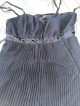 WAYNE COOPER  Cute Black Onyx Crinkled Sundress Size 2 - £22.15 GBP