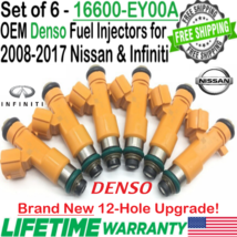 NEW OEM 6Pcs Denso 12-Hole Upgrade Fuel Injectors for 2012 Infiniti M37 3.7L V6 - £207.14 GBP