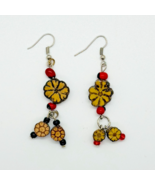 Ayahuasca Vine Dangle &amp; Drop Earrings with Beads - $24.69