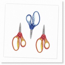 SoftGrip Kids Scissors (5&quot; Pointed-Tip, Ages 4-7, 3-Pack) - School Supplies for - $35.63