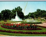 Garfield Park Indianapolis Indiana En Unp Chrome Carte Postale K6 - $3.02