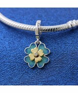 Spinnable Four Leaf Clover Crystal Dangle Charm 763624C01 - $27.16 CAD