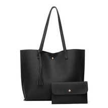 Women Soft Leather Bag Large Capacity Tote Bag Tassel Shoulder Bags Fashion Hand - £21.25 GBP