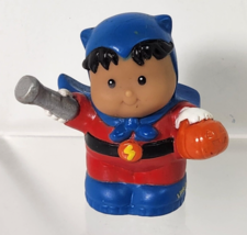 Fisher Price Little People ROBERTO SUPERHERO HALLOWEEN Boy Costume Pumpk... - $14.01