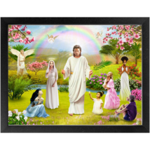 &quot;NEW” Print God Angel apparition of Holy Jesus Christ Framed Canvas Wraps - £51.35 GBP+