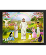 &quot;NEW” Print God Angel apparition of Holy Jesus Christ Framed Canvas Wraps - £50.99 GBP+