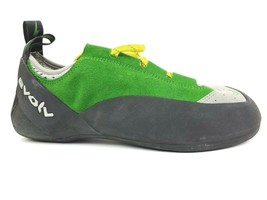 Evolv Spark Climbing Shoe Size ~11 Green Suede Upper Lace Up - £47.81 GBP