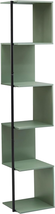 Modern Style 60 In. Tall Corner Book Shelf Stand, 5 Tier Shelving Unit - £132.99 GBP