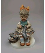 VTG Little Seamstress 5.25” Tall Hummel Ceramic Figurine A2626F Napco Ja... - $19.34 CAD