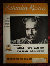 Saturday Review January 5 1957 Albert Schweitzer Harold G. Wolff Chester Bowles - £6.90 GBP
