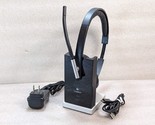 Logitech H820E Dual Wireless Headset w/ Charging Stand, AC Adapter + USB... - $52.99