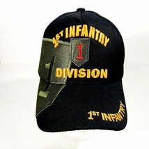 US Army 1st Infantry Division Men&#39;s Ball Cap Hat Black Acrylic Embroidered - $12.86