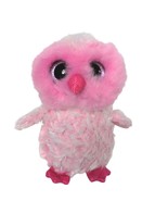Ty Beanie Boos Twiggy Pink Owl Plush Glitter Eyes Stuffed Animal 2017 6.5&quot; - €12,45 EUR