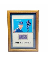 Nolan Ryan postage stamp framed card Canton Texas Rangers 8X6 HOF memora... - £23.31 GBP