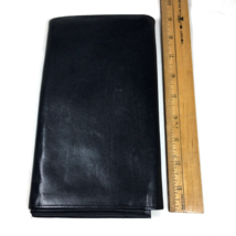 TRAVEL WALLET Leather Bi-Fold Slim Passport Ticket Document Holder Black 8.5&quot; X - £35.12 GBP