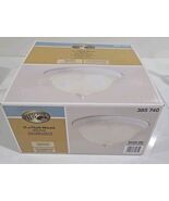 Hampton Bay 11in Ceiling Light Fixture Ribbed Glass Dome Frosted/White 3... - $15.79