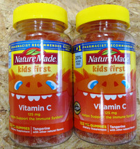 2 Pack Sealed Nature Made Kids First Vitamin C 125mg GUMMIES 132-CT EXP:... - $18.65