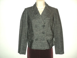 J.Crew Blazer Marled Thandie Item #29305 Gray Double Breasted - £18.92 GBP