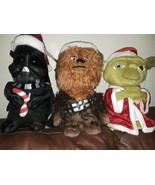 NWT Star Wars 3 Wise Guys!  Darth Vader,  Yoda,  And Chubacka 22&quot; Tall - £25.72 GBP