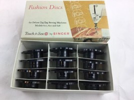 Singer Touch &amp; Sew 12 Fashion Discs Deluxe Zig Zag Machines 620, 625, 62... - $21.29